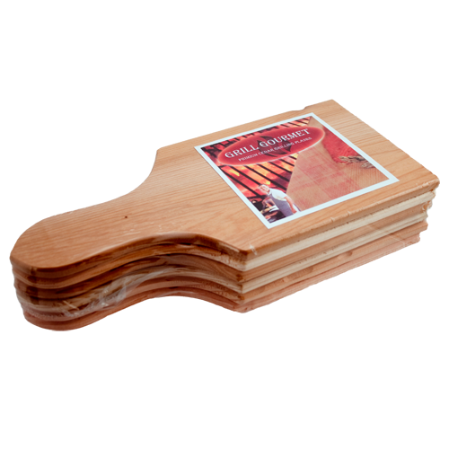 Mini Handled Cedar Grilling Planks - 6-Pack