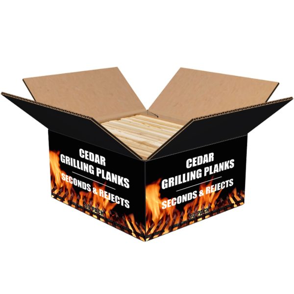 30 Pack Cedar Grilling Planks - Bulk - Seconds